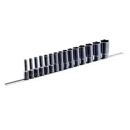 Комплект довгих головок на планці 12-гр. 1/2, 15 од. 8-32 мм Toptul hoz0007604