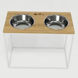 Hollky Base XL40 — миски на підставці для великих собак (2 × 1,8 л, висота 40 см) - мініатюра 3