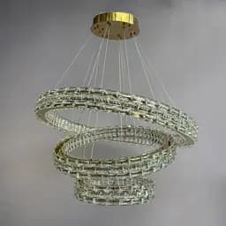 Люстра Linisoln 7896-80*60*40 метал, кришталь, LED, 110 Вт, 60-130 см, освітлювана площа 20-22 кв. м, пульт dimmer - мініатюра 2