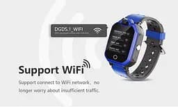 Дитячий смарт годинник-телефон Lemfo DH9 з GPS трекером, 4G LTE, SIM-картою, Wi-Fi, HD відеодзвінками, прослуховуванням, кнопкою SOS та IP67 Синій - мініатюра 7