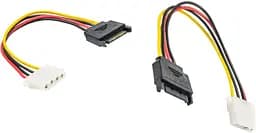 Кабель живлення SATA - Molex M/F (S0428)