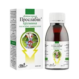 Фітосироп "Прослабін" крушина на основі лактулози", 100 мл