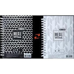 Книга записная Buromax Double А6, 96 листов черная (BM.24671101-01)