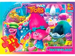 Пазлы G-Toys Тролли, 35 элементов, TR0077