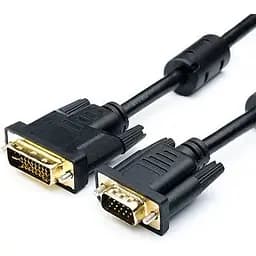 Кабель Vga папа DVI-I папа 24+5 1.8 м 2 ферита оплетки