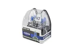 Комплект галогенових ламп Sho-Me H3 4300K +120 (2 шт) - мініатюра 3