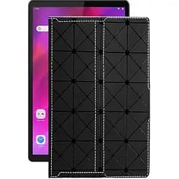 Чехол StatusCASE из экокожи для планшета Lenovo Tab K10 Черный ромб