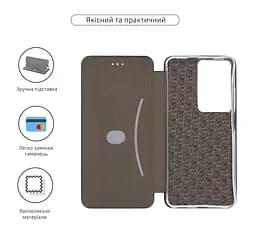Чехол-книжка для OPPO A5 4G/A5 5G/A5m 4G, G-Case, синий, кожаный чехол-книжка из экокожи (PU) и TPU, с магнитом, с подставкой и вместительным кардхолдером, противоударный, защита всего корпуса, ArmorStandart (ARM87340) - мініатюра 3