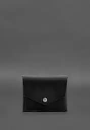 Кожаный кошелек mini 3.0 (кард-кейс) черный Crazy Horse