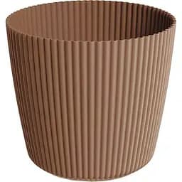  Кашпо для квітів Prosperplast Milly круглий 200 мм каштаново-коричневий