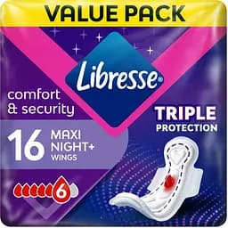 Гигиенические прокладки Libresse Maxi Goodnight 16 шт. (9592)