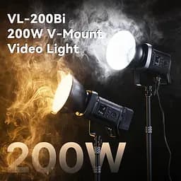 Відеосвітло Ulanzi Vijim 200W Bi-color Video Light UV-L079CNA1 VL200Bi Black - мініатюра 6