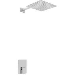 Душова система Kohlman Saxo 35 chrome + BOX прихованого монтажу QW220SQ35, Хром