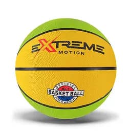 Мяч баскетбольный Extreme Motion BB1485 №7, 520 грамм Зелено-желтый