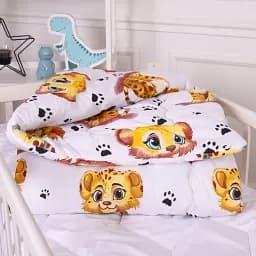 Набір дитячий MirSon зима Kids Time 20-0034 King Tiger 110x140 см EcoSilk: ковдра з подушкою (2200009665059) - мініатюра 4