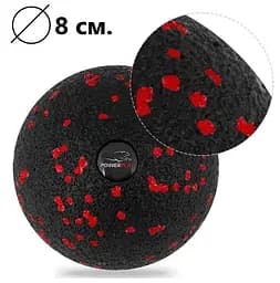 Набір для масажу та йоги PowerPlay PP_4096 (Ролик 33*14 + 2-ва мячі) Black + гумка 11 кг (PP_4096_Black) - мініатюра 6