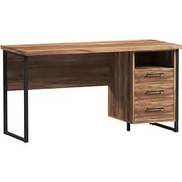 Стіл прямий лофт з тумбою ОП-172 Orange-Line 1400х600х750 Чорний/Дуб Бароко рістретто