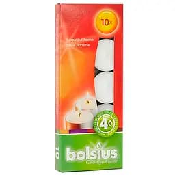 Свічки Bolsius чайні 4 години 10 шт. білі (306700)