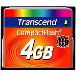 Карта пам'яті Transcend Compact Flash 4GB 133X (TS4GCF133)