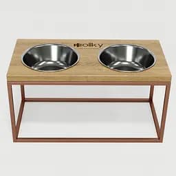 Hollky Base L — миски на підставці для середніх і великих собак (2 × 0,95 л) - мініатюра 3