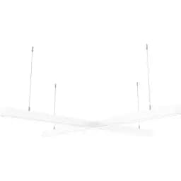 Лінійний світлодіодний світильник X-LED X-подібний LSNKr-80w керований через мережу 80 Вт 800x800 мм білий