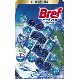 Туалетний блок для унітазу Bref Color aktiv Евкаліпт 200 г (4 шт. х 50 г) (879849)