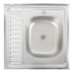 Кухонная мойка из нержавеющей стали Platinum сатин 6060 R (0,5/160 мм), Satin