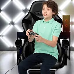 Крісло геймерське PLAYER з підставкою для ніг Black - мініатюра 9
