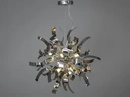 Люстра в сучасному стилі Loft для дому, кафе, колір хром, на 8 ламп