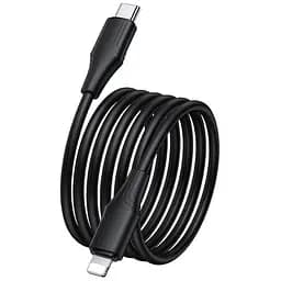 Дата кабель Hoco X124 Bien silicone Type-C to Lightning 27W (1m) Black - мініатюра 3