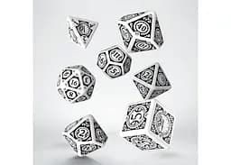 Набір кубиків Steampunk Clockwork White & black Dice Set , 7 шт. (SSTC02) - мініатюра 2