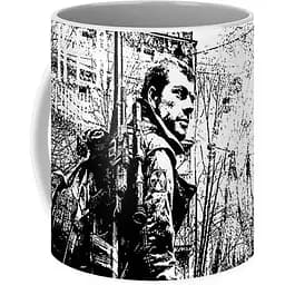 Кухоль GeekLand Сталкер S.t.a.l.k.e.r. монохромна графіка ST.02.19 330 мл білий