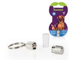 Адресатник для собак та котів Tommi металевий silver 2.5 см
