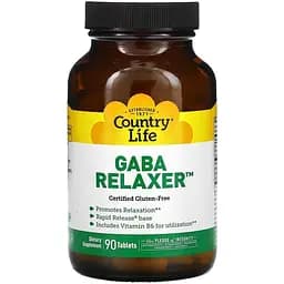 Аминокислота Country Life GABA Relaxer 90 таблеток