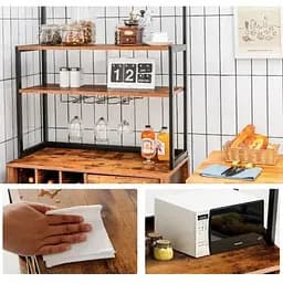 Стелаж винний Costway Vinoteca кухонна шафа в стилі Loft - мініатюра 3