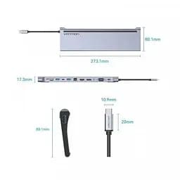 Док-станція - хаб Vention 12in1 Usb 3.1 Type-C на DP / HDMI / VGA / RJ45 (THSHC) - мініатюра 5