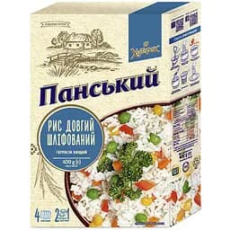 Рис довгий шліфований Хуторок Панський 400 г