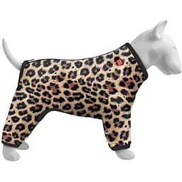 Ветровка для собак WAUDOG Clothes рисунок Леопард L55, В 77-79 см С 50-55 см