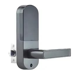 Замок біометричний автономний Trinix TRL-5107BTF Black Left з Bluetooth, зчитувачем відбитків пальців і карт Mifare (65-00046) - мініатюра 4
