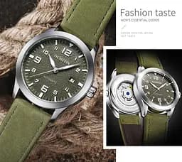 Годинник Ochstin Military Hook Green, 2 ремінця - мініатюра 6