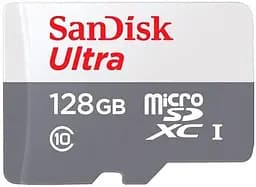 SanDisk Ultra microSDXC 128GB 100MB/s Class 10 UHS-I (4x6 pack size), EAN: 0619659196509