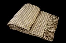 Плед вовняний Vladi Палермо 140x200 біло-бежевий 2