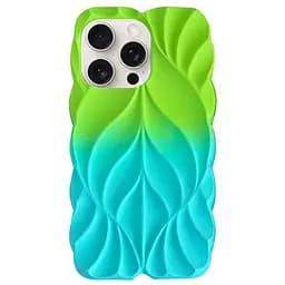 Чохол Epik TPU Leaf для Apple iPhone 15 Pro Max 6.7 Green/Aqua