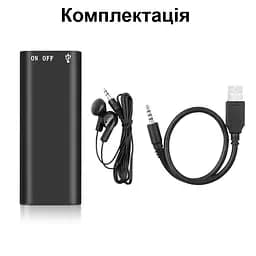 Міні диктофон з активацією голосом Nectronix R01, 32 Гб пам'яті, Mp3, VOR, 8 годин запису (101151-32) - мініатюра 7