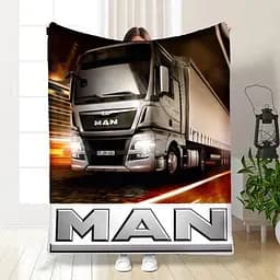 Плед плюшевий подарунковий 3D MAN 160х200 см