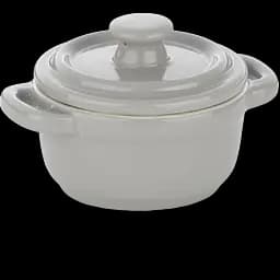 Форма для запікання Kela Malin керамічна з кришкою 10х8 см світло-сіра (15290)