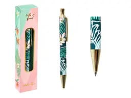 Ручка кулькова автоматична, металізована, корпус із принтом, WB168