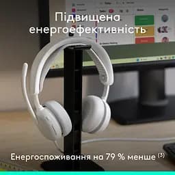 Гарнітура Logitech Zone Wired 2 USB Off-White (981-001621) - мініатюра 8