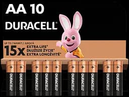 Лужні батарейки Duracell LR06 MN1500 уп. 1x10 шт. (6425676)