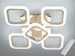 Багатофункціональна світлодіодна люстра на пульті, 50 Вт, золото